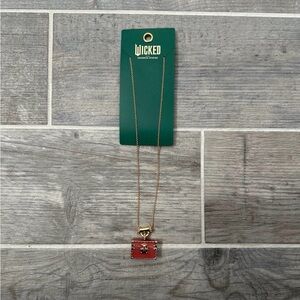 Wicked Steamer Trunk Suitcase Butterfly Necklace Universal Studios